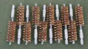 357 Cal, 9mm Bronze Brush pack (10 Brushes). For barrel cleaning.