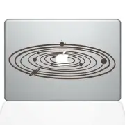 The Decal Guru 2067-MAC-13X-BRO Solar System Decal Vinyl Sticker, Brown, 13" ...