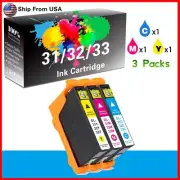 (3-Pack,CMY) Compatible Dell 31 32 33 34 Ink Cartridge for V525W Printer