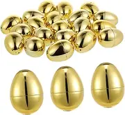 HOMOCONO 20pcs Easter Decoration Easter DIY Fillable Egg Openable Easter Egg Fillable Easter Eggs Easter Party Stuffers Easter Egg Shaped Fillable Refillable Egg Easter Egg Shaped Ornament
