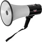 40W Megaphone Bullhorn, Bull Horn Speaker, Lightweight and Portable Loudspeaker Horn, Blow Horn Speaker with Record & Play