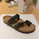 BIRKENSTOCK 【熱賣】新款勃肯軟木復古沙灘拖鞋夏季運動涼鞋女露趾外套