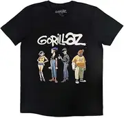 [Rock Off officially licensed products] Gorillaz Spray Logo Group T Shirt