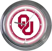 Oklahoma 15" Neon Clock