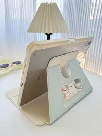 在飛比找Yahoo!奇摩拍賣優惠-奶藍色小狗iPad保護殼360度旋轉9代102寸Air5/4