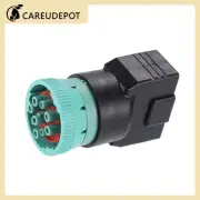 9pin J1939 to OBD2 16pin Female Adapter Diagnostic Connector Replace