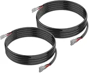TGMGADANTV 2pcs 6.6ft 2M 16AWG Extension Wires Cables for Off Road LED Work Light Bar Wiring Harness Extension Cables Metal Wire