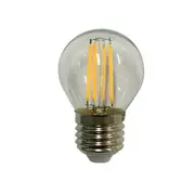 G45 LED Filament Globe ES 240V 4W Clear Glass 5000K - GL FRF4LEDE27-85