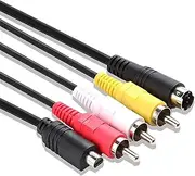 Tobysome VMC-15FS VMC Audio Video Cable,AV to RCA Cable Cord Wire Compatible with Sony Handycam Camcorder Camera DCR-SR90/ DPP-EX50/ HDR-CX7/ HDR-FX7/ DCR hc20 and Other Cameras with 10-pin(1.5m)