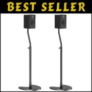 Height Adjustable Speaker Stands - Heavy Duty Floor Mounts with 11 LBS Capacity