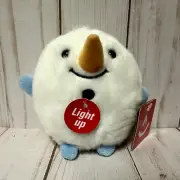 Aurora Christmas Plush Snowman Lights Up Mini 4 Inch