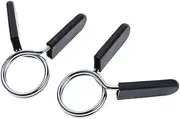 NULYLU Barbell Spring Clip Collars Set 4pcs 30mm Dumbbell Clamp Steel Buckle for Gym Safe Easy to Use