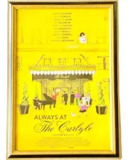 Always at The Carlyle 2018 Documentary Film The Carlyle Hotel NYC Framed Poster