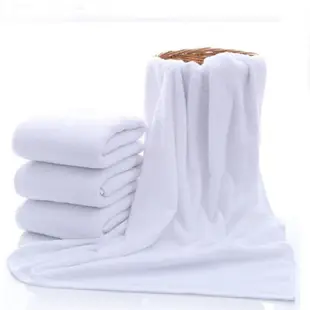 飯店浴巾 白色純棉浴巾 純棉大浴巾 酒店浴巾 毛巾【DK150】