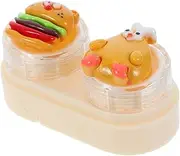 [TOVINANNA] Case Case Cute Storage Organizer Leakproof Container Foldable Eyeglasses Case Cosmetic Case Mini Eyes Container Abs