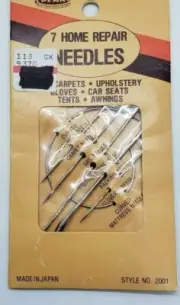Penn, 7 Home Repair Needles, Japan, Upholstery, Tents, Gloves, Canvas,Car Seats