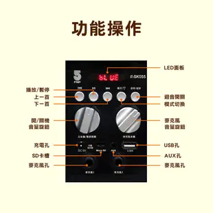 【ifive】歌唱班隨身卡拉OK音響 迷彩版無線麥克風組 if-SK055 (6.7折)