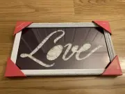 xhilaration wall art Love 8''x14'' Target black and white roses