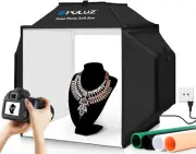 PULUZ 16"x16" Photo Light Box Photography 72W 5500K 480LED Lights Lightbox Tent