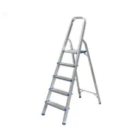 5 Steps Multi-Purpose Folding Ladder Aluminium Light Weight Non Slip Platform
