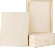 ADXCO 8 Pack Wood Panels 11 x 35.5 cm Wooden Canvas Board Unfinished Panel Boards for Painting, Arts, Pouring use with Oils, acrylics