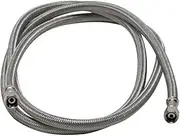 Fluidmaster 12IM72 Ice Maker Connector, Braided Stainless Steel - 1/4" Compression Thread x 1/4" Compression Thread, 6 Ft. (72") Length
