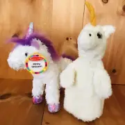 Dakin 1979 UTOPIA unicorn Handpuppet And Melissa & Doug Misty Unicorn Plush (13