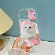 Color: Blue, Material: EVA - Cute Kitten Phone Case for iPhone 15 14 13 12 11 Pr