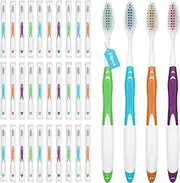 Frekare Bulk Toothbrushes 35 Pack, Individually Wrapped Toothbrushes Pack for Adults & Kids, Disposable Toothbrush Medium Soft for Travel, Donations, Hotels