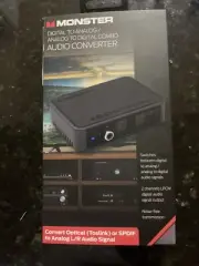 Monster Brand Digital to Analog / Analog to Digital Audio Converter New Sealed