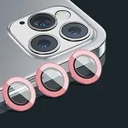 Luminous Camera Lens Protector Compatible with iPhone 16 Pro/iPhone 16 Pro Max Glow in The Dark Camera Cover Ultra Thin Film Tempered Glass Protector Shockproof Cover,Pink