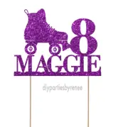 Cake Topper - Themed - 20+Colours - NEXT DAY POST - Roller Skate - Any Name Age