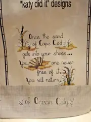 NEW Katy Did It Designs Cross Stitch Kit OF OCEAN CITY