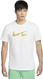 [Nike] Men's Golf Cotton Swoosh T-Shirt, White, L Regular US