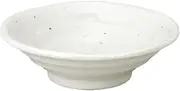 Standard OC78 Naruto 4.3 inches (11 cm) Deep Plate, Serving Plate, Round Plate, Salad, Side Dish, Dessert Plate, Dishwasher, Microwave, Ceramic, Commercial Use, Lightweight, White (Powder)