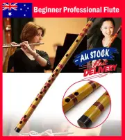 Traditional Flute Handmade Wooden Musical Instrument for Beginner Students New