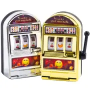 Mini Slot Machine Toy, 2PCS Mini Lucky Slot Machine Bank for Creative Festiva...