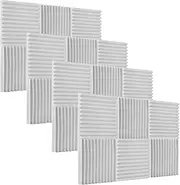 Mingzhe 24pcs/Pack Studio Foams Sound Insulation Foam Sound Absorbing Panels Soundproof Sponge 30 * 30 * 2.5cm/ 12 * 12 * 1in