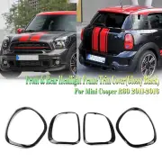 Car Headlight Taillight Frame Trim For Mini Cooper R60 2011-2016 12 Gloss Black (for: Mini)
