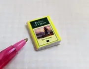 Miniature "Leaves of Grass" Book w/Dust Jacket, Fine Print - DOLLHOUSE 1:12