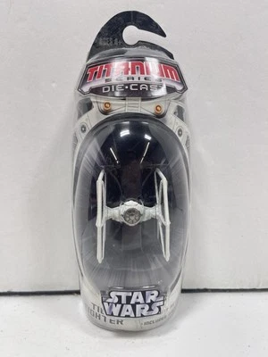 Star Wars Titanium Series Tie Fighter White Die Cast Vehicle - MOC