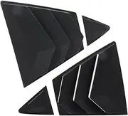 1 Piece Car Rear Side Vent Quarter Window Louver Shutter Cover Matte Black ABS Car Accessories Compatible For Toyota Corolla 2020-2023