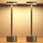 Cordless Table Lamp, Portable Rechargeable Bedside Lamp, Touch Coffee, 2 Pack