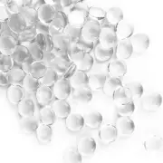 5 LBS Clear Glass Beads for Vases Flat Marble Gemstone Beads Vase Fillers Aqu...