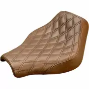 Saddlemen Brown Renegade Lattice Stitching Solo Seat 2018-19 Harley FLSL FXBB