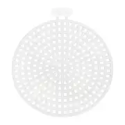 20Pcs Round Plastic Canvas Mesh Sheets 2.44 Inch/6.2cm White Circle Blank Mat