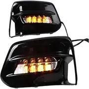 Daytime Running Light Compatible with Accord 10th 2018 2019 LED DRL Car Driving Fog Lamp with Dynamic Turn Signal Style Relay