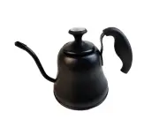 Old Fashioned Dark Brown Stainless Steel 5-Cup Teapot With Thermometer NEW