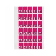 Avery 21 Top Tab Colour Coding Labels 150pcs (Magenta)