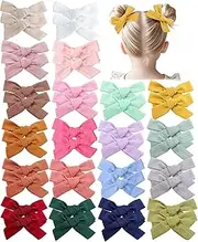 Prohouse 40 PCS Baby Girl Hair Clips, Alligator Hair Bows for Toddlers & Kids, Baby Hair Accessories